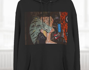Expressive Graffiti Hoodie: Urban Street Art Sweatshirt