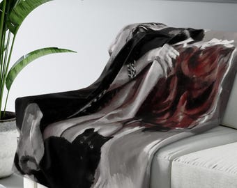 Soft Sherpa Blanket, Romantic Vampire Sherpa Blanket - Soft and Cozy Gift | Shop Now!