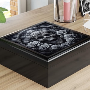 Gothic Jewelry Box - Unique Storage Organizer, Skull Decor, Gift for Her, Gothic Inspired Jewelry Holder | Shop Now!