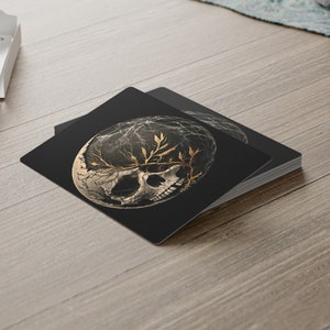 Cartes de poker, Cartes à jouer uniques, Jeu de cartes à motif tête de mort Yin Yang, Cadeau poker | Achetez maintenant !