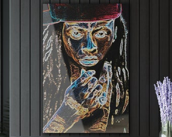 Hiphopkunst, kleurrijk graffitikunstwerk, hedendaagse pop-art op acryl | Stedelijke woondecoratie | Shop nu!
