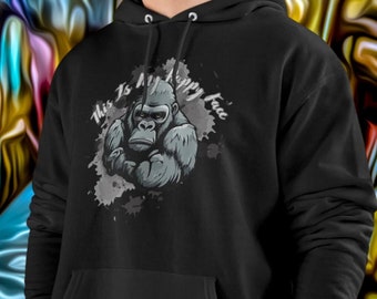 Gorilla Hoodie, Unisex Champion Hoodie | Funny Streetwear Hooded Sweatshirt | Shop Now!