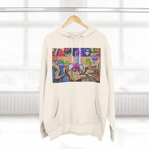 Royal Blue Champion Hooded Sweatshirt Graffiti Love Graphic Hoodie - Vibrant Streetwear Fashion Graffiti Love Graphic - Hooded Sweatshirt Fashion Graffiti Love Graphic Hoodie Urban Street Style Graffiti Love Graphic Hoodie