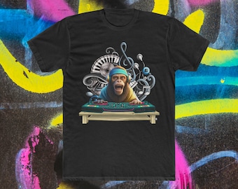 Graphic DJ Monkey T-Shirt: Unisex Music Tee