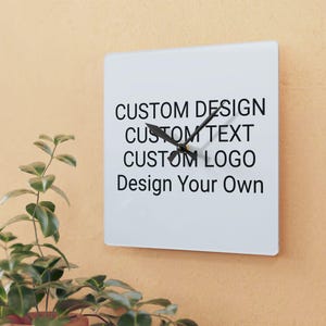 Customized Wall Clock - Customizable Silent Operating Analog Timepiece, Design Your Own image 1