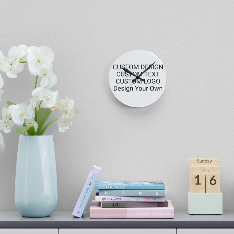 Customized Wall Clock - Customizable Silent Operating Analog Timepiece, Design Your Own image 4