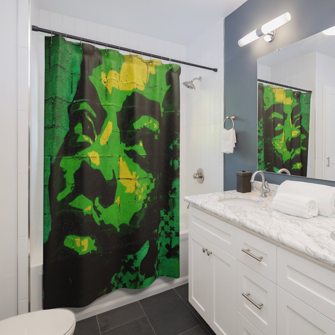 Graphic Shower Curtains Unique Urban Graffiti Bath Decor Bathroom Art Shower Curtain Shop Now Etsy