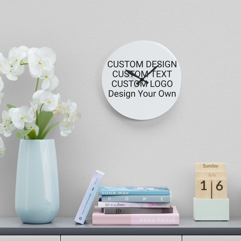 Customized Wall Clock - Customizable Silent Operating Analog Timepiece, Design Your Own image 5