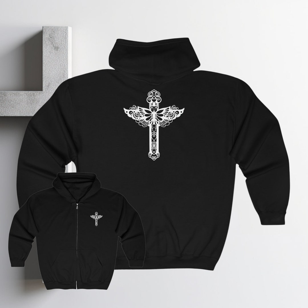 Outline Cross Zip Hoodie｜SUPPLIER SUPPLIER(サプライヤー) - Cross Zip Hoodie クロスロゴ刺繍