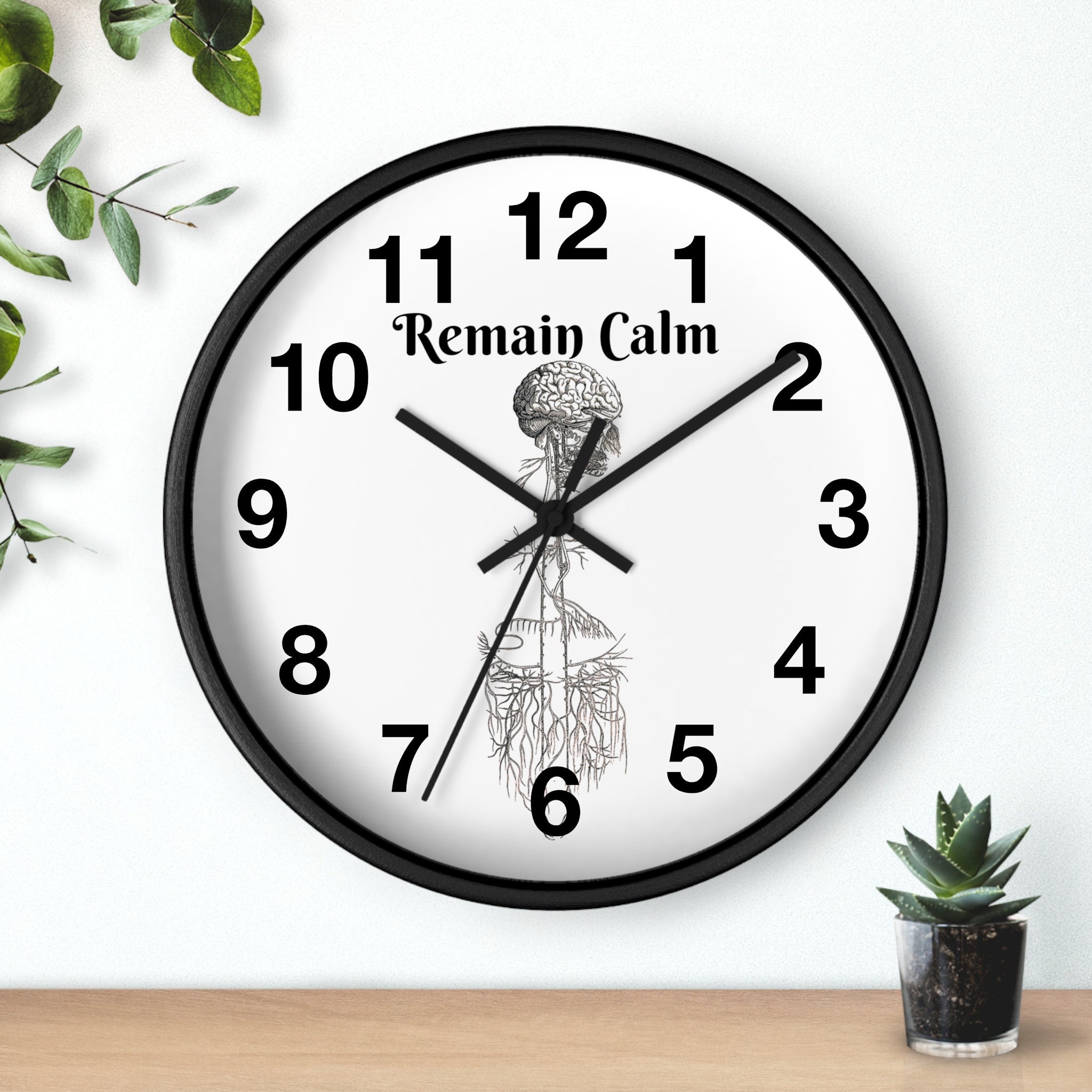Remain Calm Neurology Clock: Silent Therapy Wall Decor - Etsy Canada