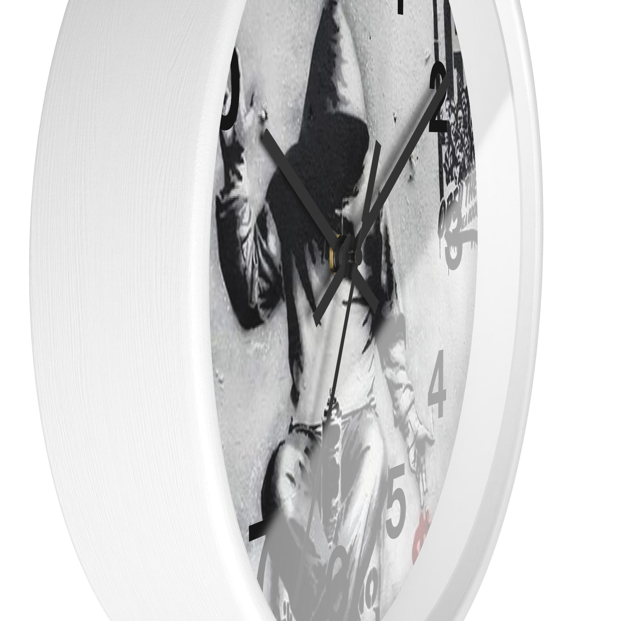 Banksy Graffiti Wall Clock: Silent Analog Home Decor - Etsy