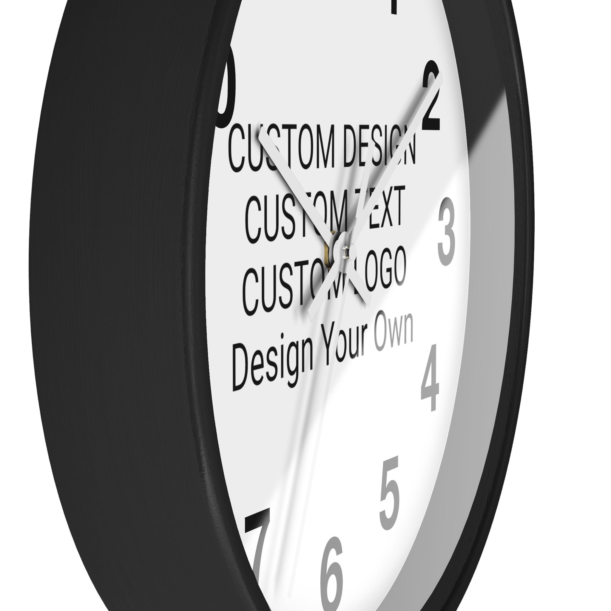 Customizable Wall Clock: Personalized Design, Silent Analog - Etsy