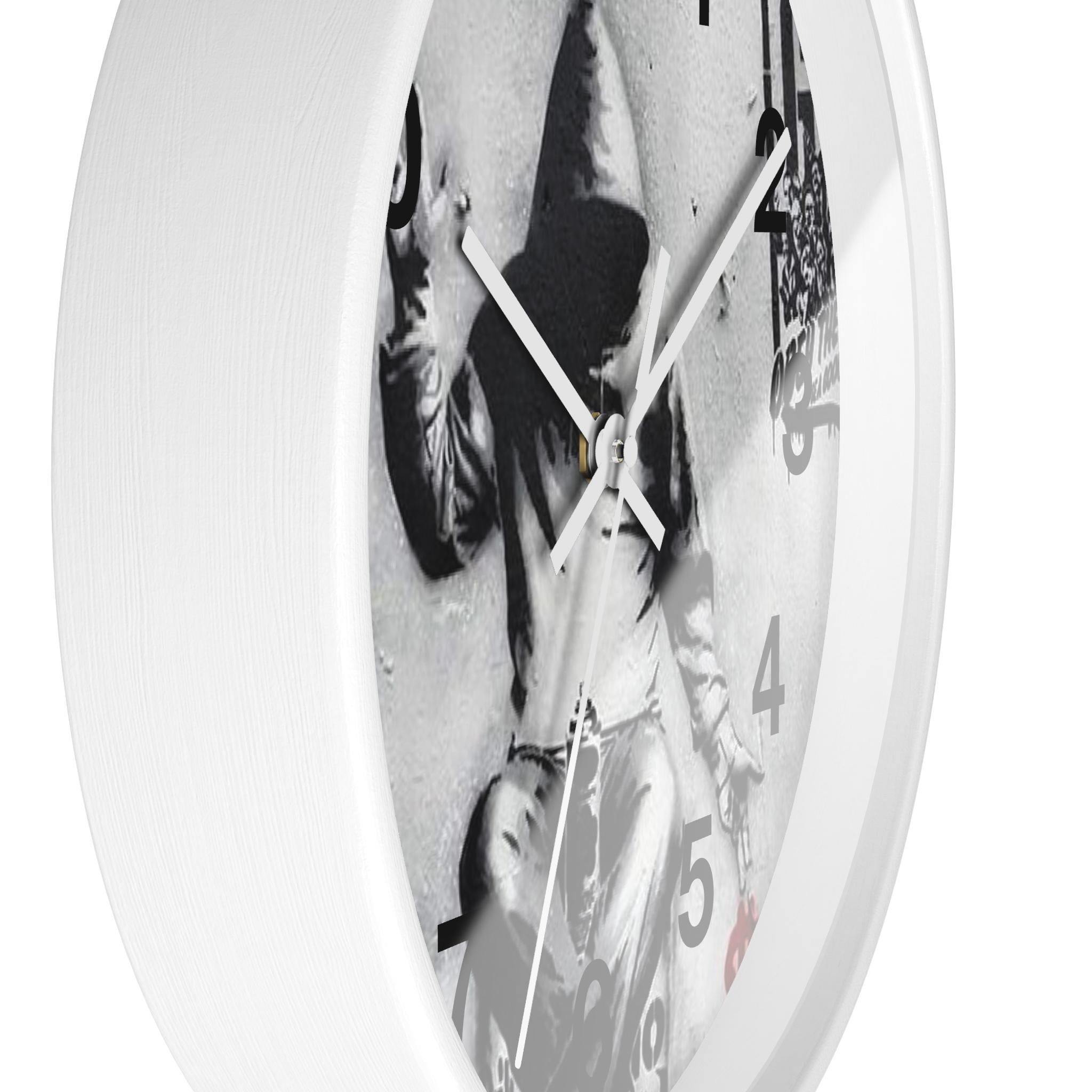 Banksy Graffiti Wall Clock: Silent Analog Home Decor - Etsy