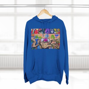 Male Wearing Forest Green Champion Hooded Sweatshirt Graffiti Love Graphic Hoodie - Vibrant Streetwear Fashion Graffiti Love Graphic - Hooded Sweatshirt Fashion Graffiti Love Graphic Hoodie Urban Street Style Graffiti Love Graphic Hoodie