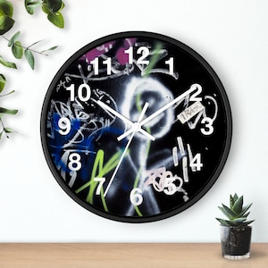 Urban Graffiti Wall Clock | Silent Analog Clock | Unique Home Decor - Shop Now!