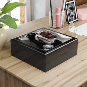 Gothic Jewelry Box, Vampire Style Organizer - Unique Wooden Storage, Gift for Her, Stash Box, Jewelry Holder - Shop Now
