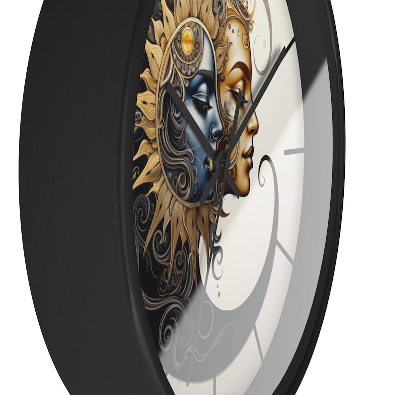 Celestial Moon Wall Clock: Silent Analog Home Decor - Etsy