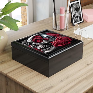 Gothic Jewelry Box, Skull Organizer, Unique Storage, Gift for Her, Goth Decor, Jewelry Holder | Shop Now