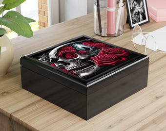 Gothic Schmuckschatulle, Schädel Organizer, einzigartige Aufbewahrung, Geschenk für sie, Gothic Decor, Schmuckhalter | Jetzt shoppen