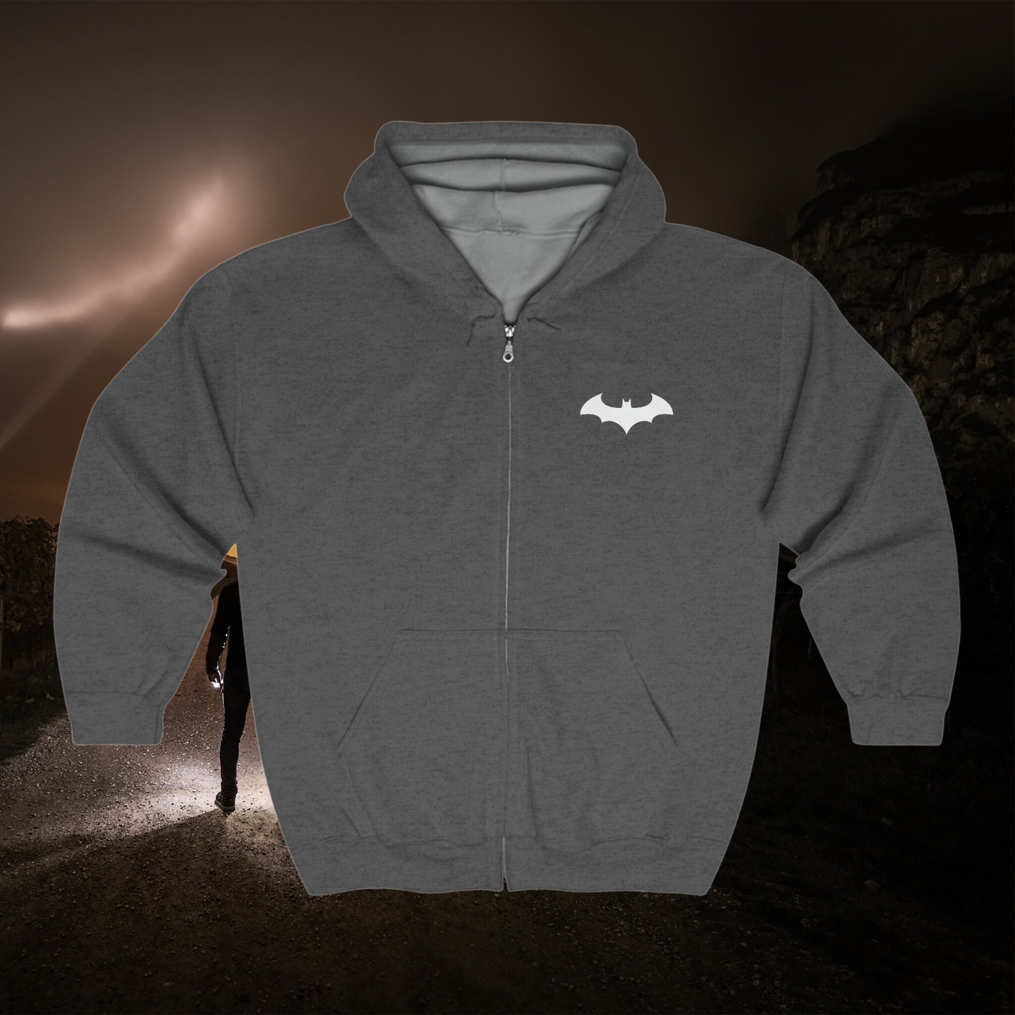 Bat Signal Graphic - Full Zip Hoodie - Etsy Bat Signal Graphic - Full Zip Hoodie - Etsy
