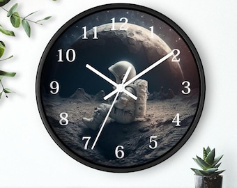 Glow in the Dark Jupiter Wall Clock: Celestial Space Art Deco - Etsy