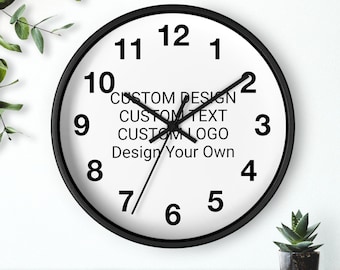 Customizable Wall Clock: Personalized Design, Silent Analog