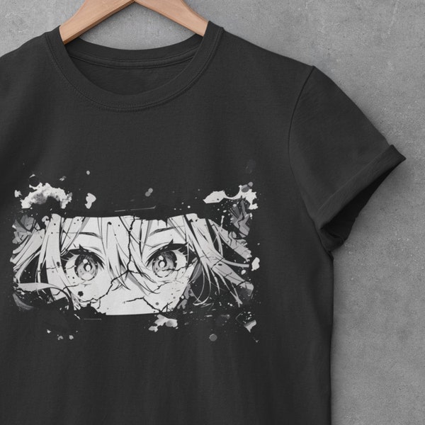 Manga Anime Girl T-Shirt, E Girl Outfit, Pastel Goth, 90s Anime Grunge Aesthetic, Alt Anime Clothes, Japanese Harajuku Fashion, Y2K Shirt