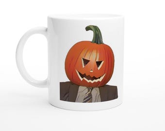 Dwight Schrute Halloween Mug - The Office Halloween Gift - Funny Pumpkin Coffee Cup