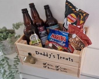 Personalised Gifts - Beer - wine - Snacks Crate