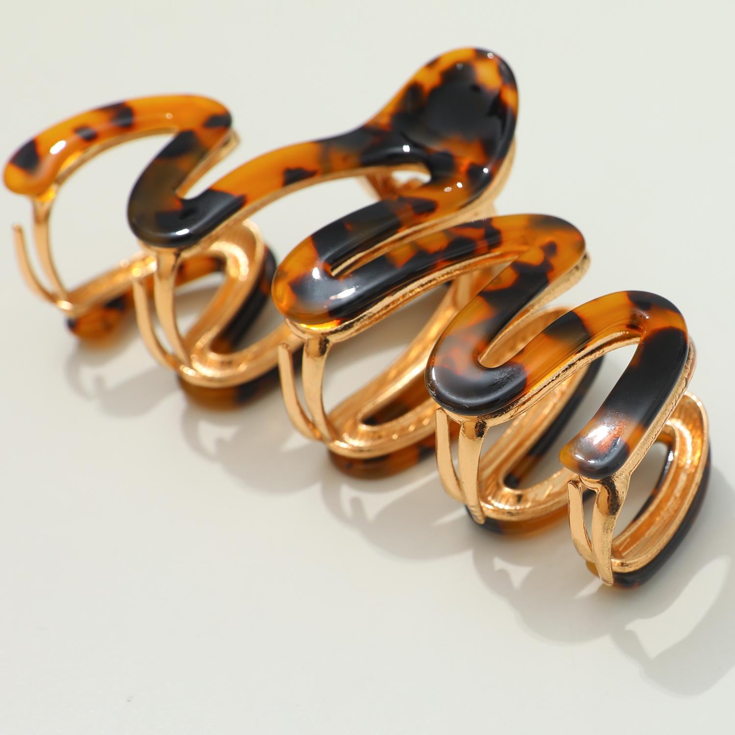 Willow Core | Large Squiggle Metal Claw Clip, Classic Claw Clip, Gifts for her, Bridal, Bridesmaid, Cellulose Acetate, Eco-Friendly