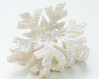 Snowflake Claw Clip - Medium