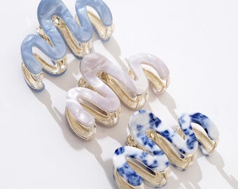Coastal Willow Mini Metal Claw Clip