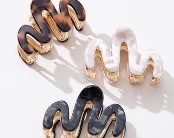 Willow Mini Vintage Schnee Metall verschnörkelte Krallen Clip