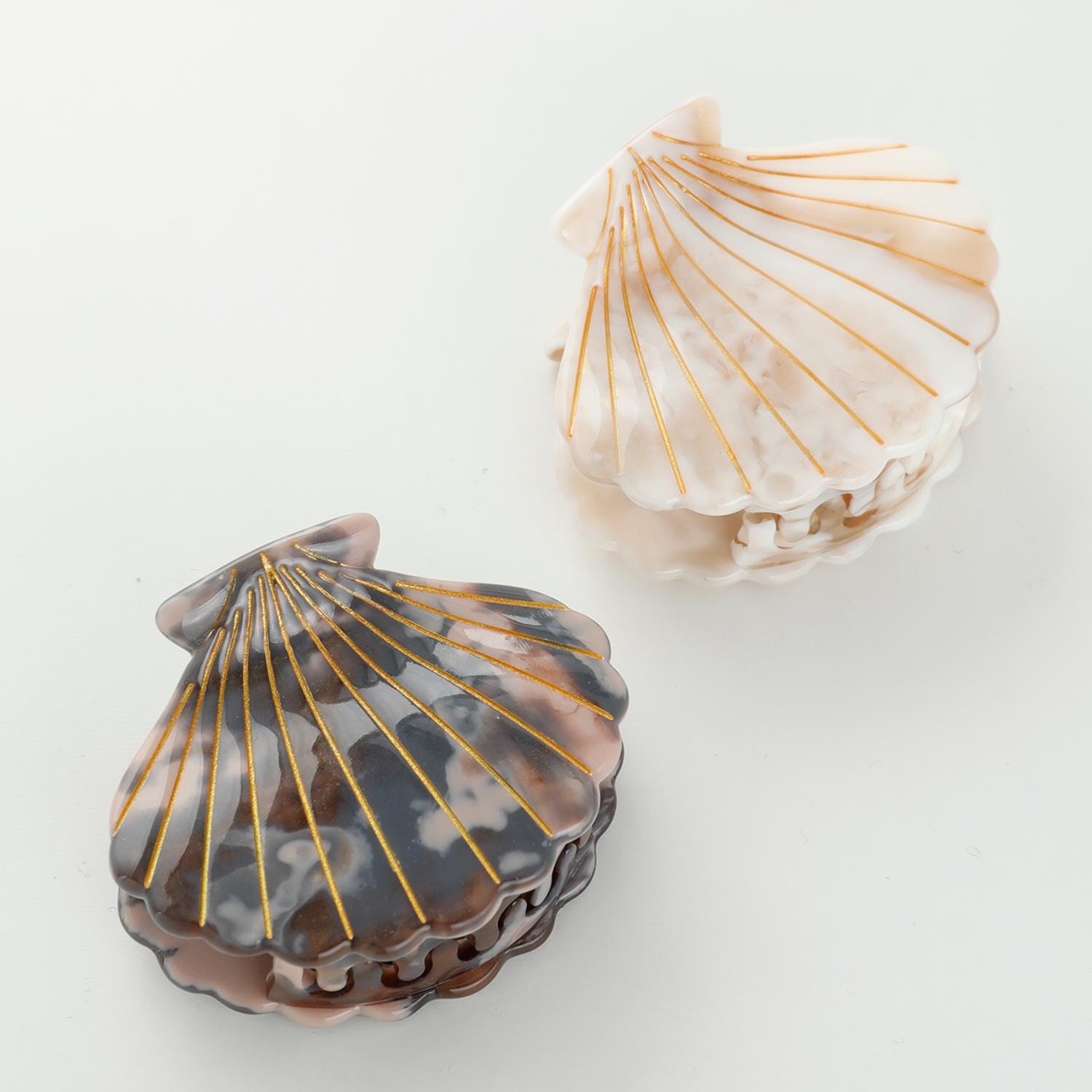 Anthropologie Gold Seashell & Starfish Hair Clips Women main image 3