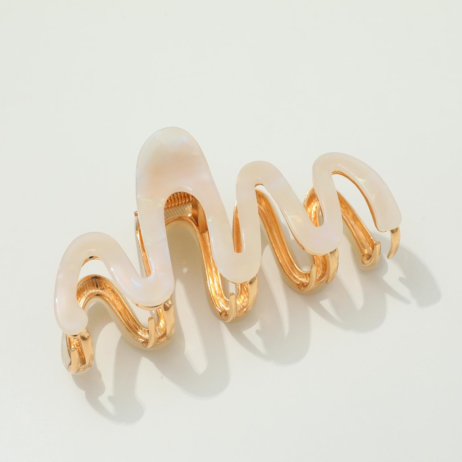 Willow Core | Large Squiggle Metal Claw Clip, Classic Claw Clip, Gifts for her, Bridal, Bridesmaid, Cellulose Acetate, Eco-Friendly