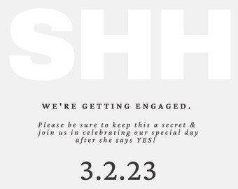 Surprise Engagement Party Digital Invitation