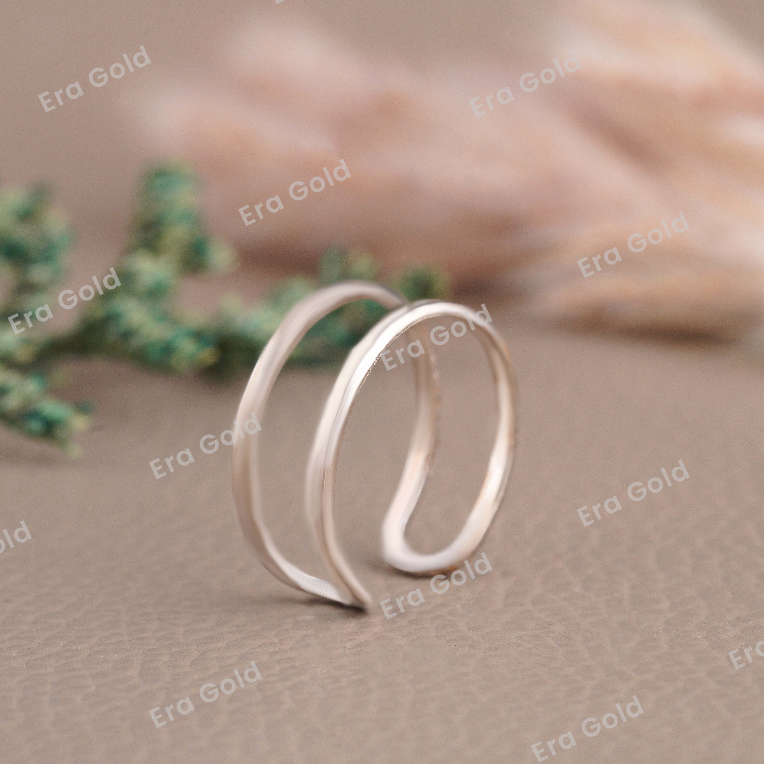 14k Solid Gold Enhancer Solid Gold Ring Enhancer Aggie Etsy