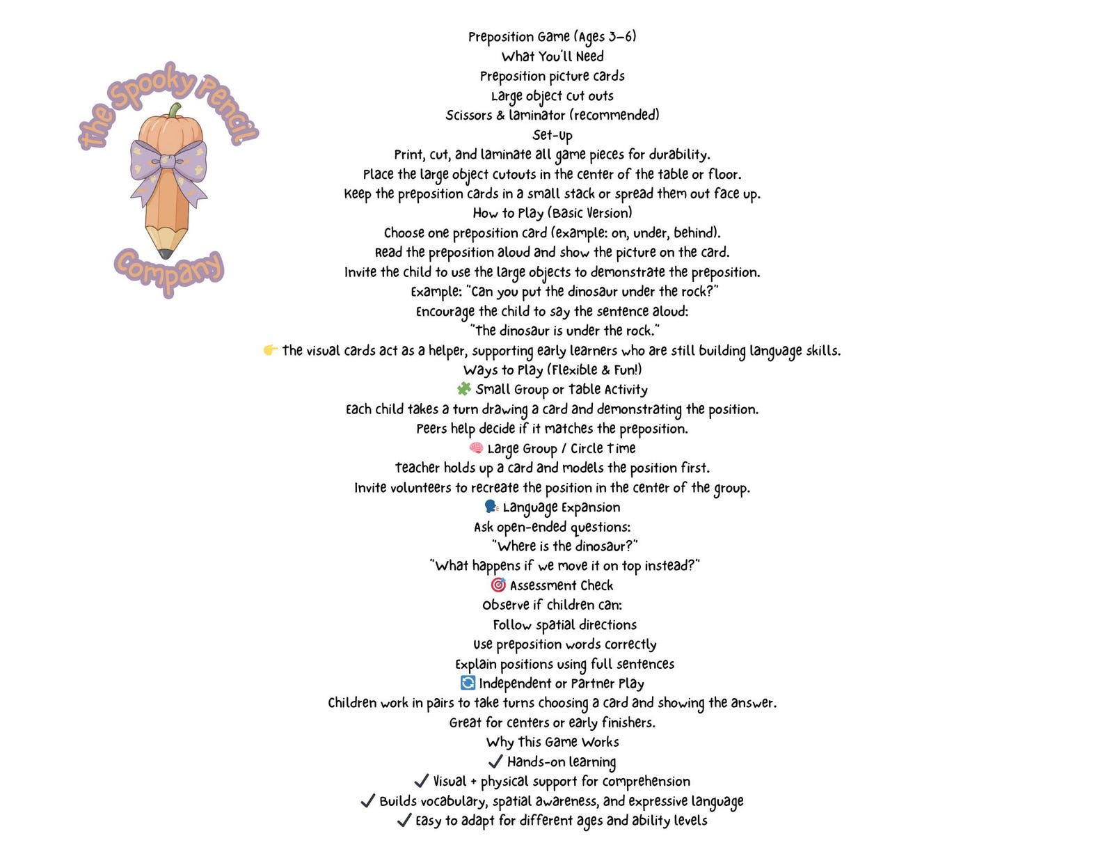 Easter Prepositions Game Printable | Basket & Egg Spatial Concepts ...