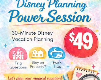 Disney Trip Planning Call | Personalized Vacation Strategy Session | Disney World, Universal Orlando & Cruise Planning Consultation