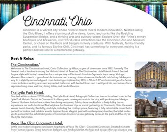 City Page: Things to do in Cincinnati OHIO