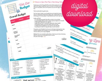 Disney World First Time Visitor Guide Printable | WDW Beginner Planning Guide PDF | Complete Disney Trip Planner | Instant Download