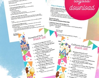 Disneyland Dining and Snack Guide | Park and California Adventure (Digital Download)