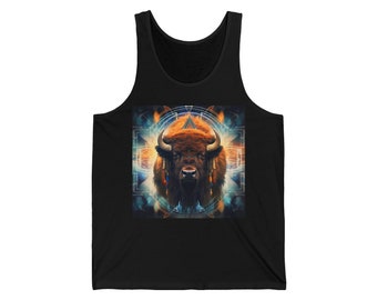 Buffalo tank,Bison Tshirt, Spirit Animal,Native American, Wildlife, Buffalo shirt, Camping shirt, Adventure shirt, Buffalo,Bison,totem gift