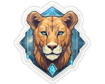 Lioness stickers,Lioness Lion Sticker;Spirit Animal Lioness sticker;Lioness spirit animal,wildlife,nature,african,mystical,lion print,decal
