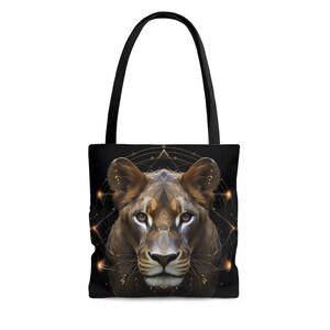 Lioness Bag, Lion Bag, Lion Tote Bag, Spirit Animal Power Animal print bag