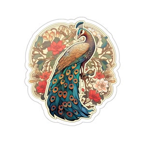 Peacock Stickers, Mystical Sticker, Spirit Animal, Peacock Spirit Animal Sticker, bird stickers,laptop sticker,water bottle sticker,stickers
