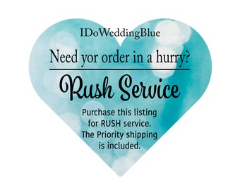 Rush Service with 2-4 Business Days Shipping Included