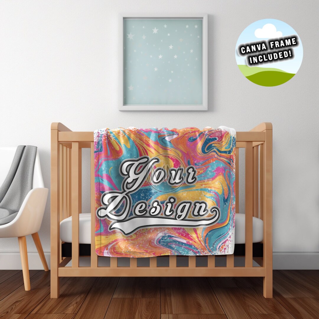Baby Boy Blanket Mockup Baby Blanket Mockup Canva Blanket Mockup Boy