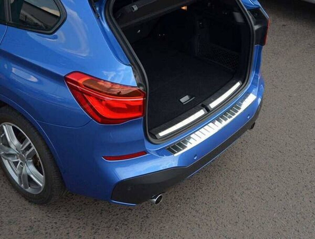 BMW X1 Rear Bumper Sill Cover S. Steel brushed 2015 Etsy