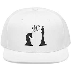 Knight Who Says NI Chess Hat, British Comedy Fan Art Snap Back